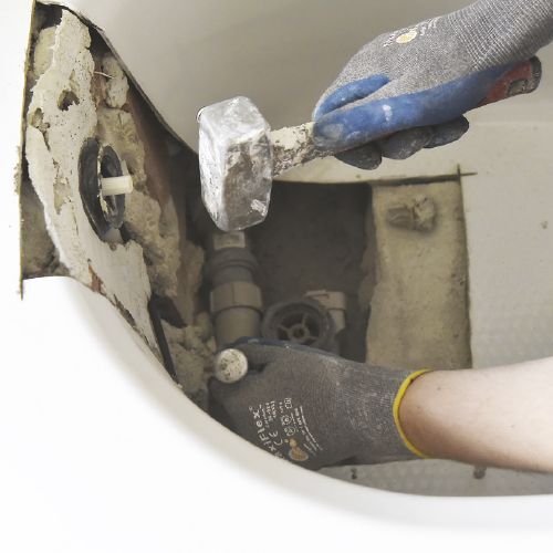 Raccordo del nuovo scarico idraulico